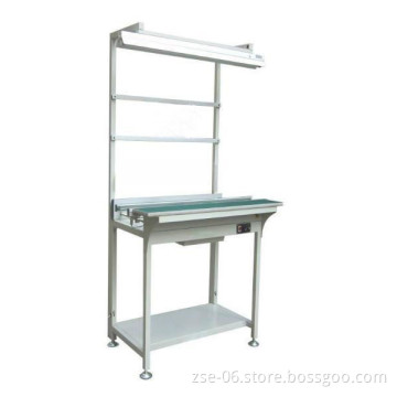 Factory price 1000mm pcb handling conveyor smt inspection belt conveyor with light